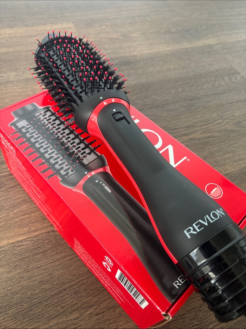 Revlon Black and Red Heated Round Styling Brush